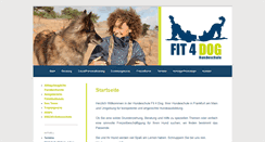 Desktop Screenshot of fit4dog.de
